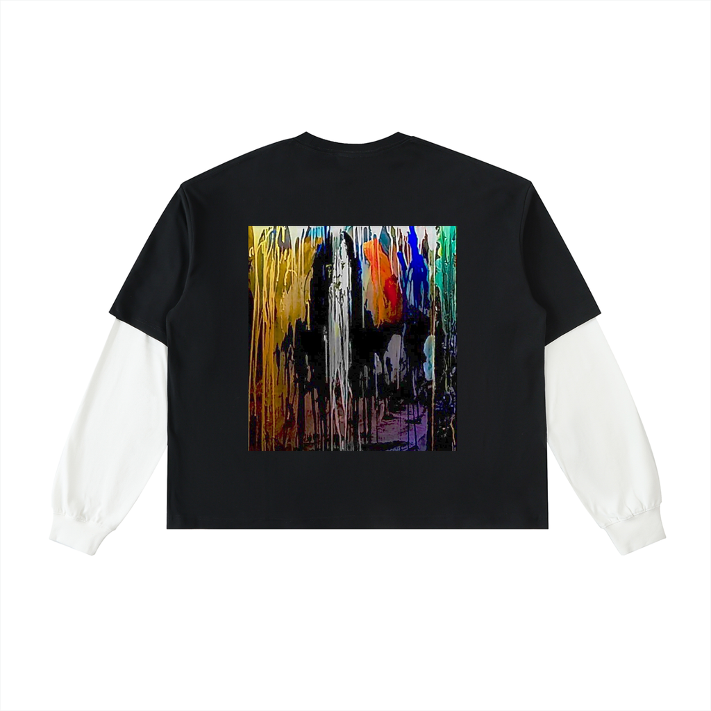 ALE2B Artwork ,Sleeve Cotton T-Shirt ,streetart ,the factory ,basquiat,Andy warhol,Ale de Basseville 