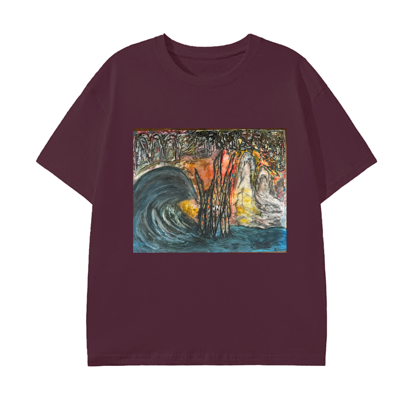 the wave ,painting ,artwork