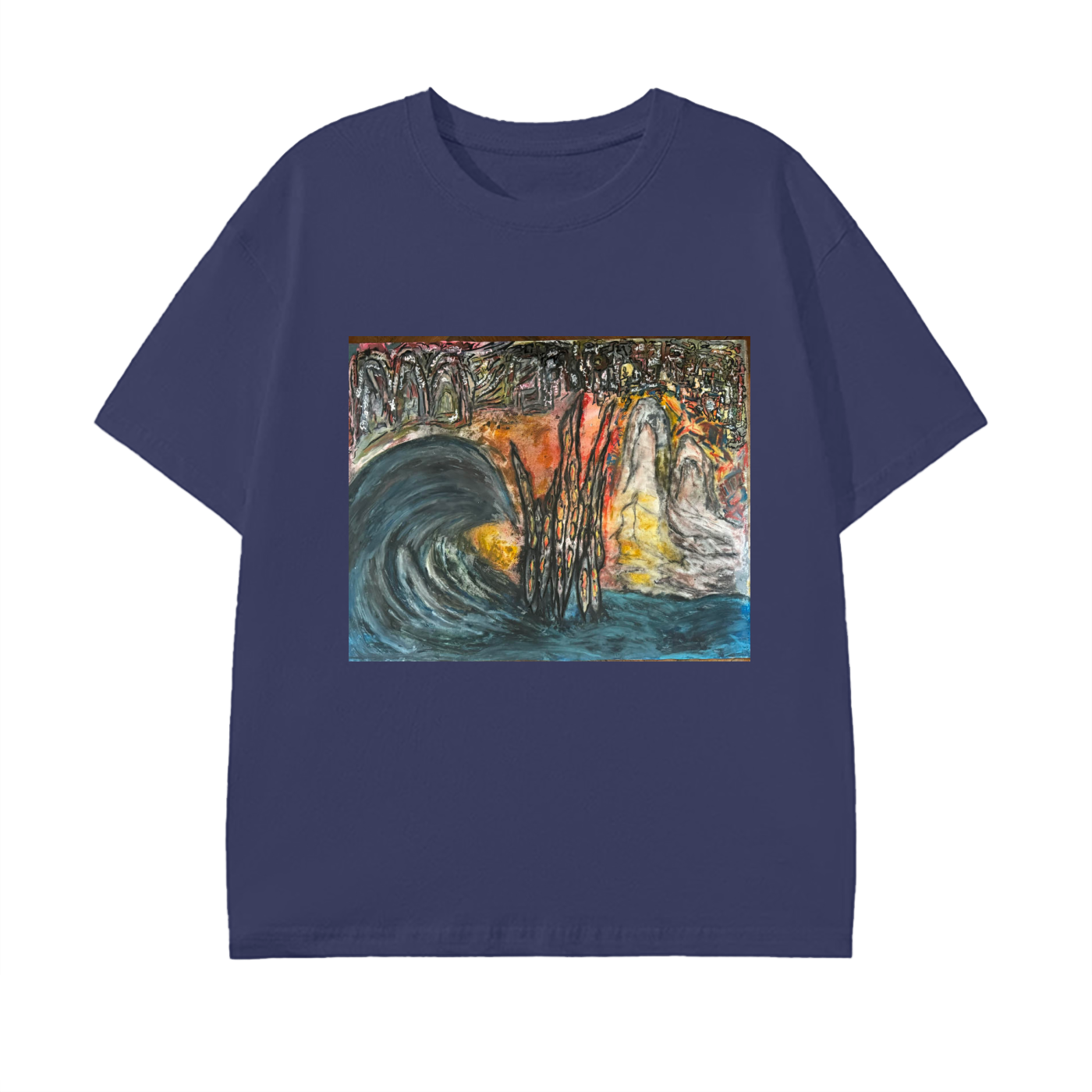 the wave ,painting ,artwork